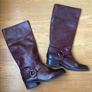 Lucky Brand Ombre Tall Leather Riding Boot Harness